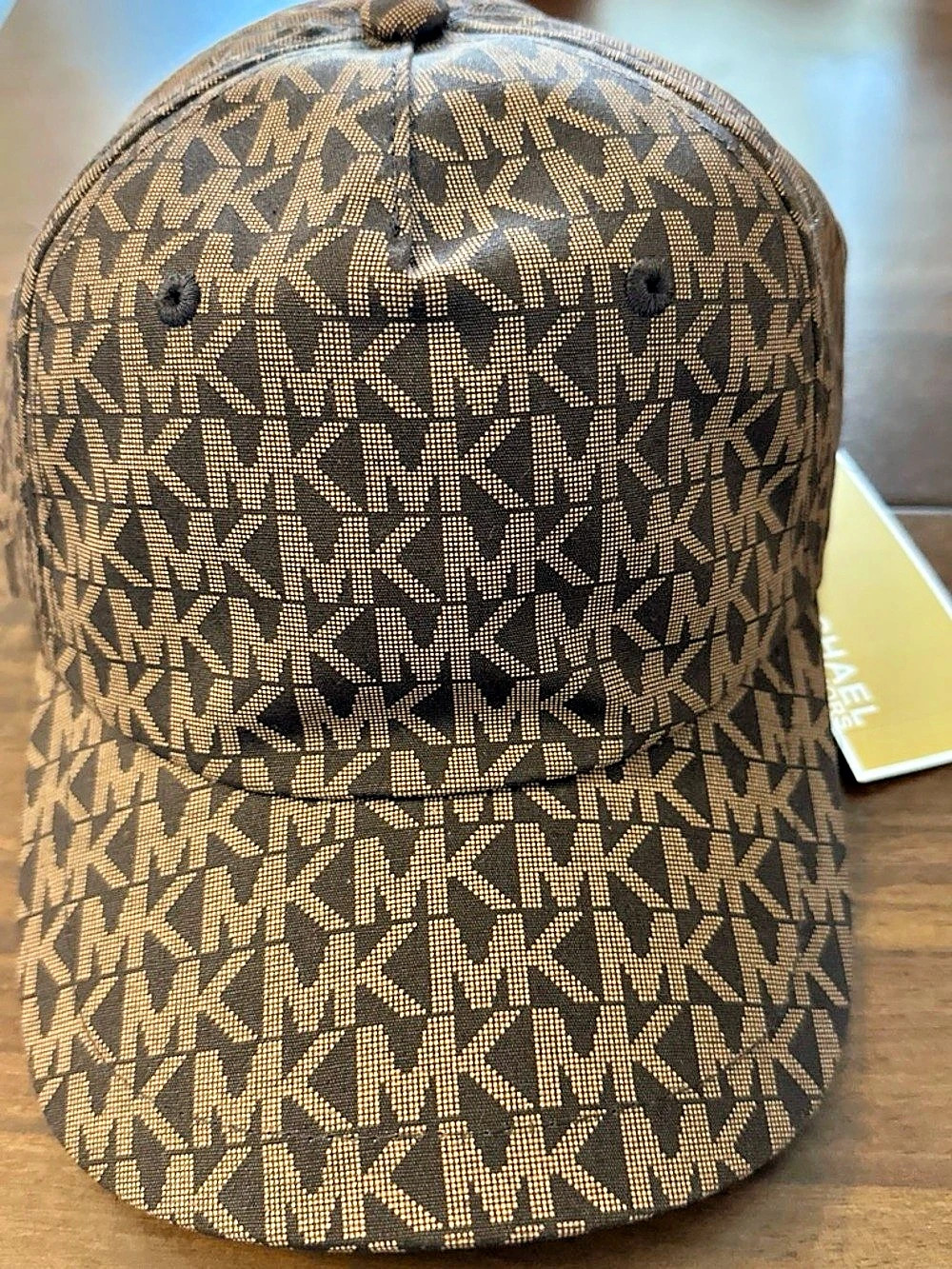 Michael Kors Logo Print Stretch Cotton Baseball Cap Monogram Baseball Cap in